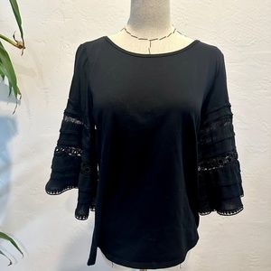 Anthropologie Bell Sleeve Top